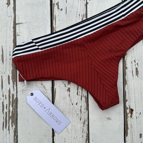 Boys + Arrows Raz Bikini Bottom in Brick Haus - Picture 4 of 8